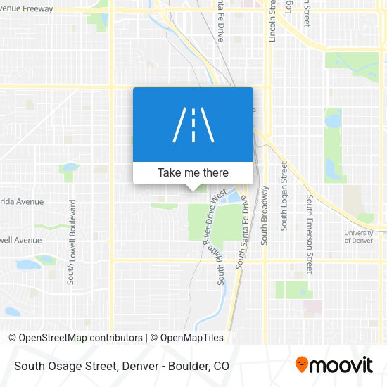 Mapa de South Osage Street