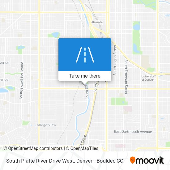 South Platte River Drive West map