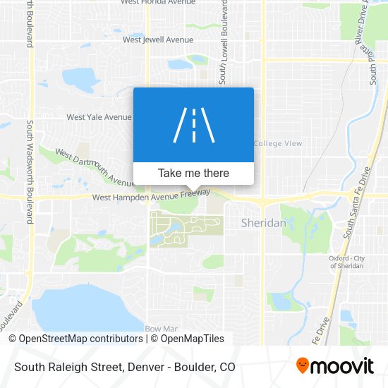 South Raleigh Street map
