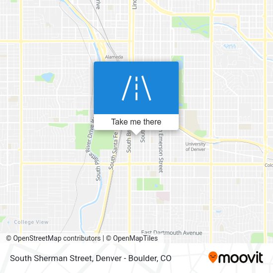 Mapa de South Sherman Street