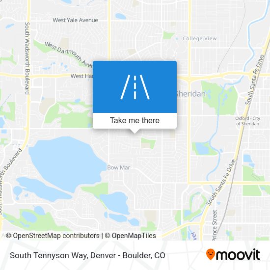 South Tennyson Way map