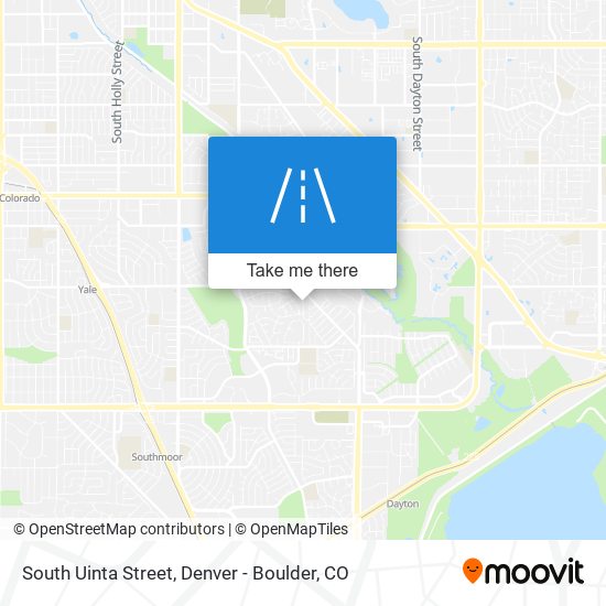 South Uinta Street map