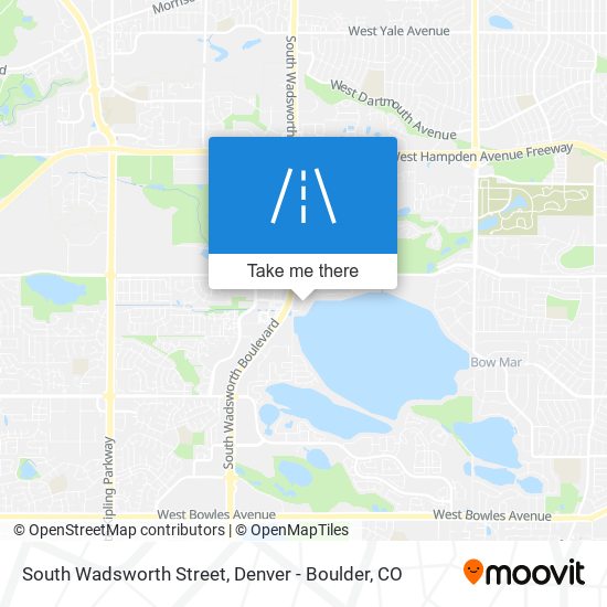 South Wadsworth Street map