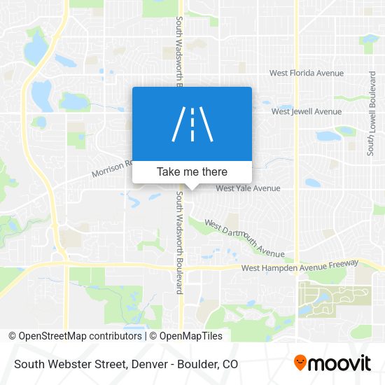 South Webster Street map