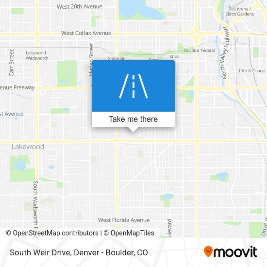 South Weir Drive map