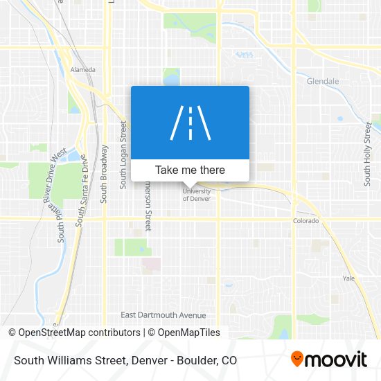 South Williams Street map