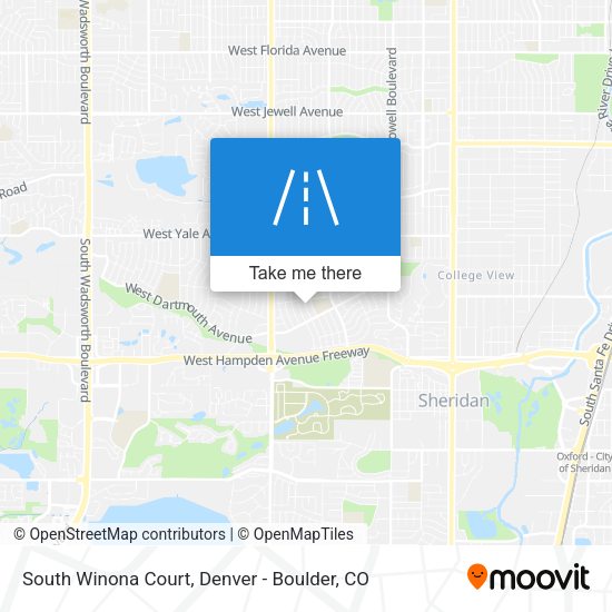 South Winona Court map