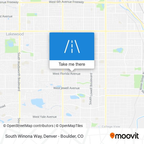 South Winona Way map