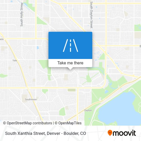 South Xanthia Street map