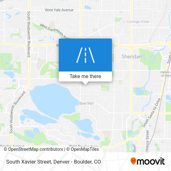 South Xavier Street map