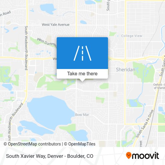 South Xavier Way map