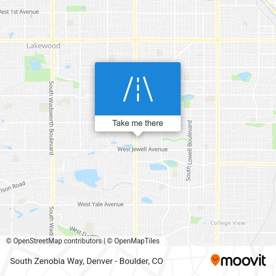 South Zenobia Way map