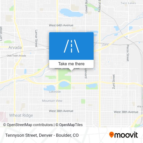 Mapa de Tennyson Street