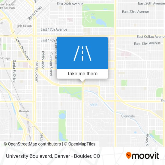 University Boulevard map
