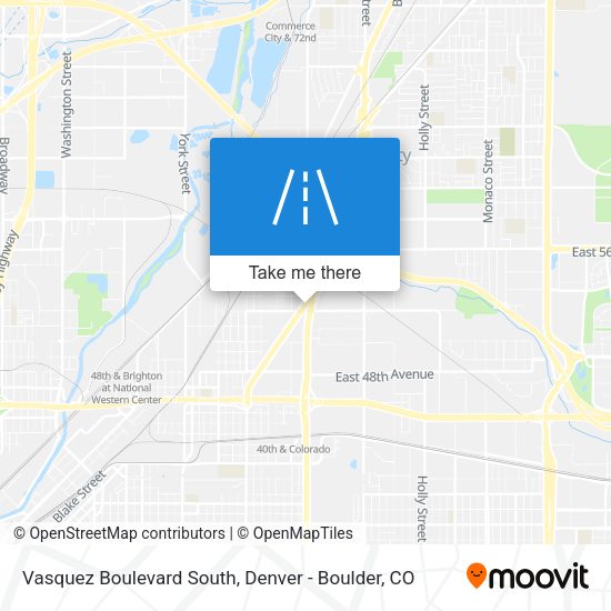 Vasquez Boulevard South map
