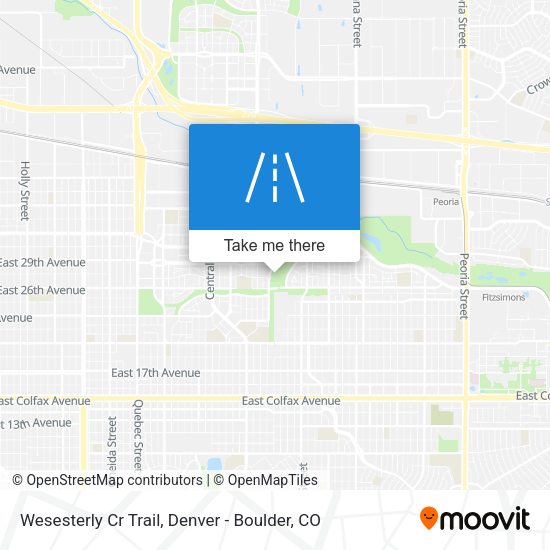 Wesesterly Cr Trail map