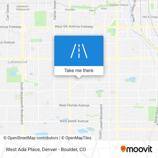 Mapa de West Ada Place