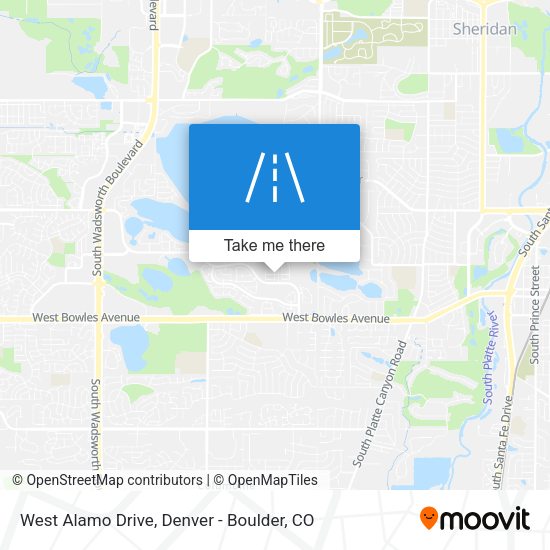 West Alamo Drive map