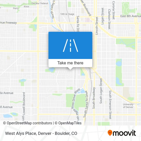 Mapa de West Alys Place