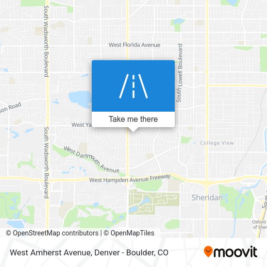 Mapa de West Amherst Avenue