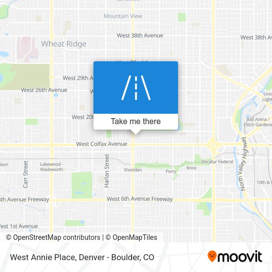 West Annie Place map
