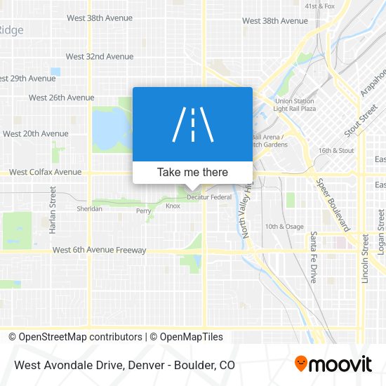 West Avondale Drive map