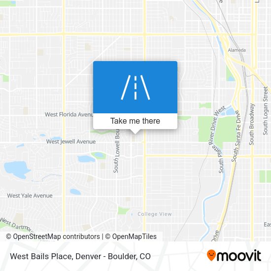 West Bails Place map