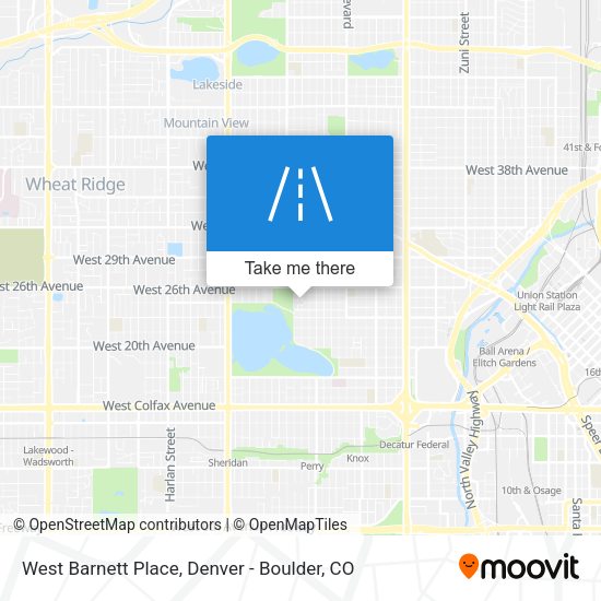 West Barnett Place map