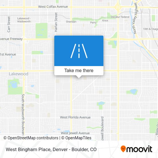 West Bingham Place map