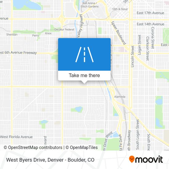 West Byers Drive map