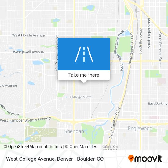West College Avenue map