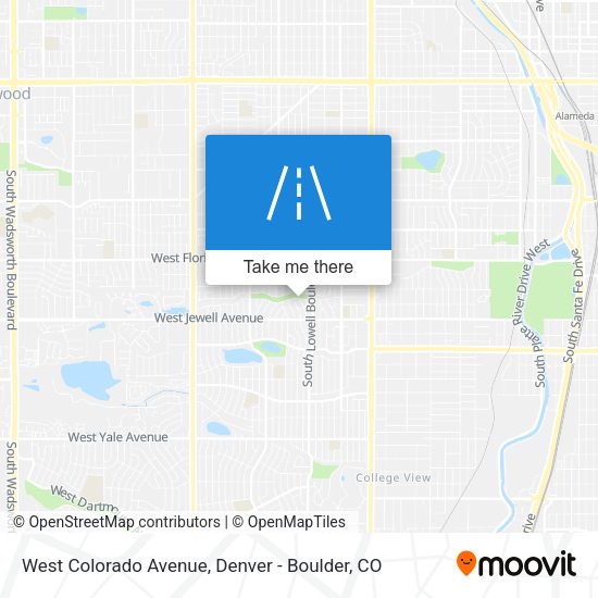 West Colorado Avenue map