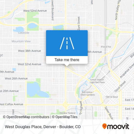 West Douglas Place map
