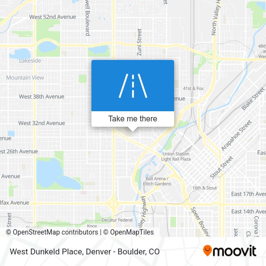West Dunkeld Place map