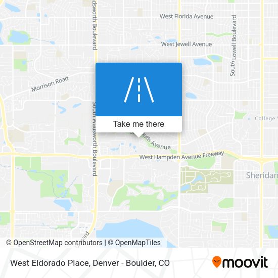 Mapa de West Eldorado Place