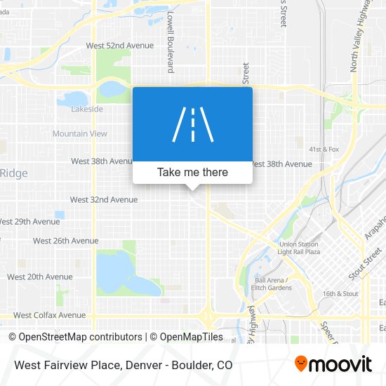 West Fairview Place map