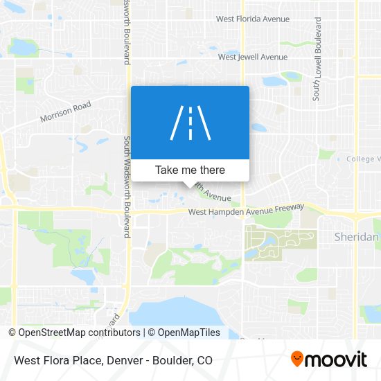 West Flora Place map