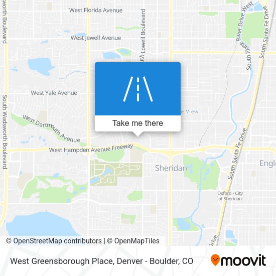 Mapa de West Greensborough Place
