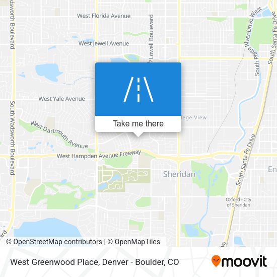 West Greenwood Place map