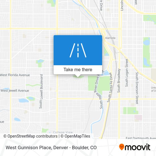 West Gunnison Place map