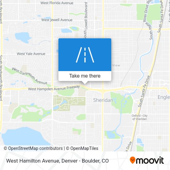 West Hamilton Avenue map