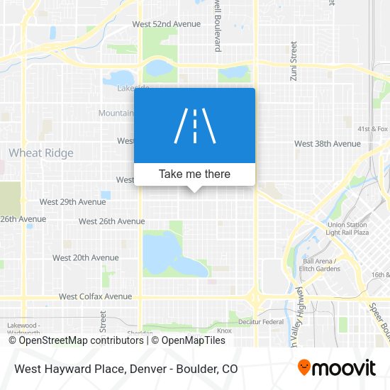 Mapa de West Hayward Place
