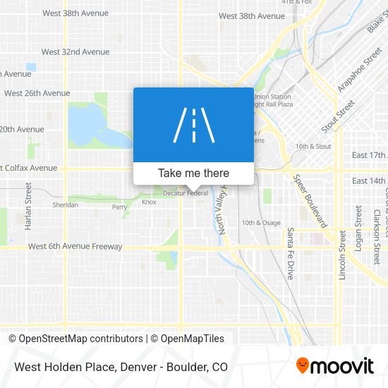 Mapa de West Holden Place
