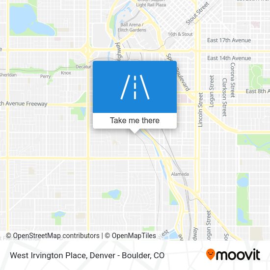 West Irvington Place map
