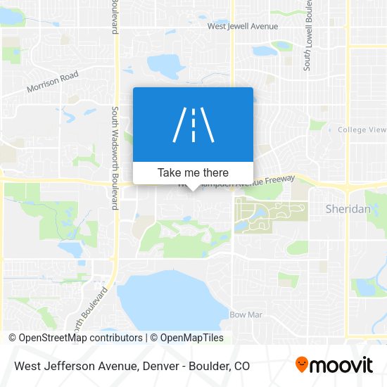 Mapa de West Jefferson Avenue