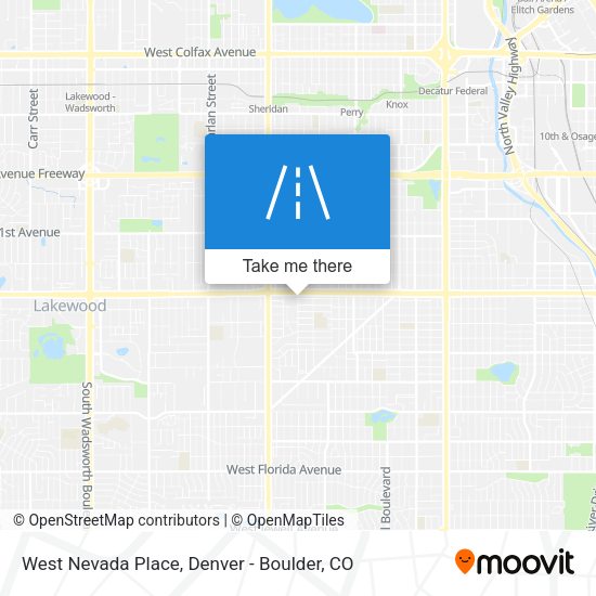 West Nevada Place map