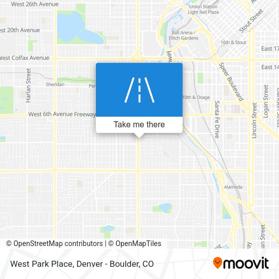 Mapa de West Park Place