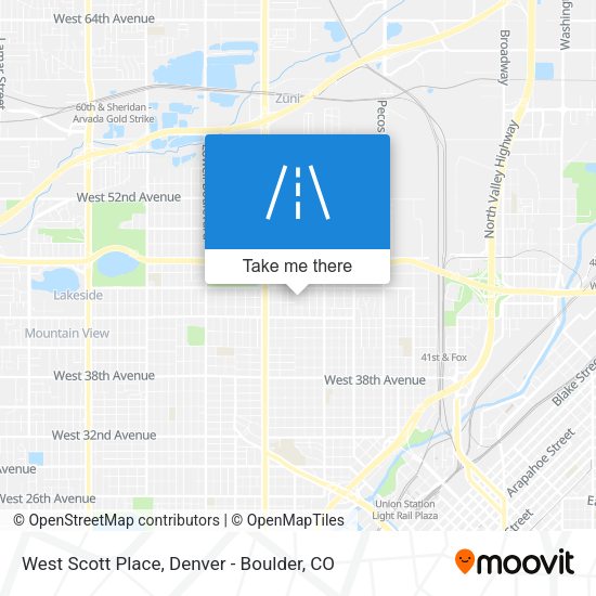 West Scott Place map