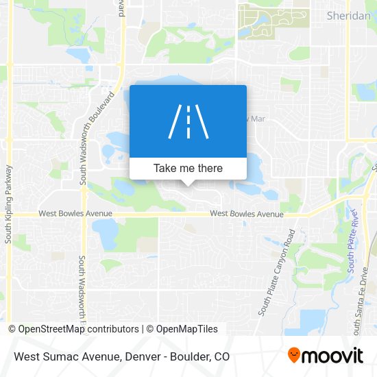 West Sumac Avenue map