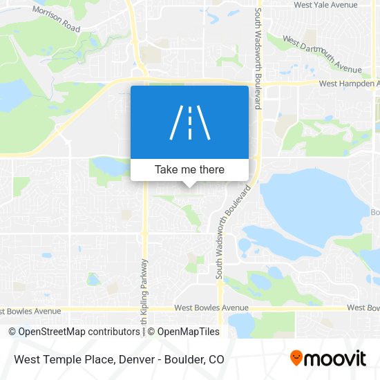 West Temple Place map